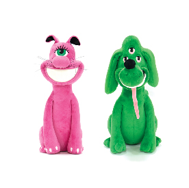 KENNY SCHARF FIGURE [CATEYEGUY], [DOGEYEGUY] LIMITED EDITION